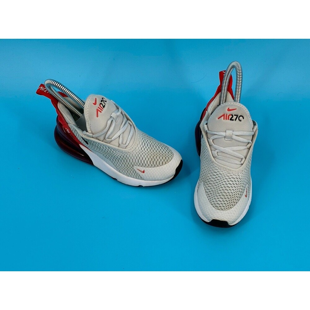 Nike Air Max 270 Kids 12C Photon Dust Picante Red Sneakers AO2372-036